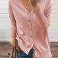 Women's casual solid color long sleeve button cardigan jacket