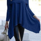 Women's casual off shoulder solid color long sleeve loose top