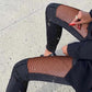 Dámské retro fashion černé patchwork krajky kalhoty